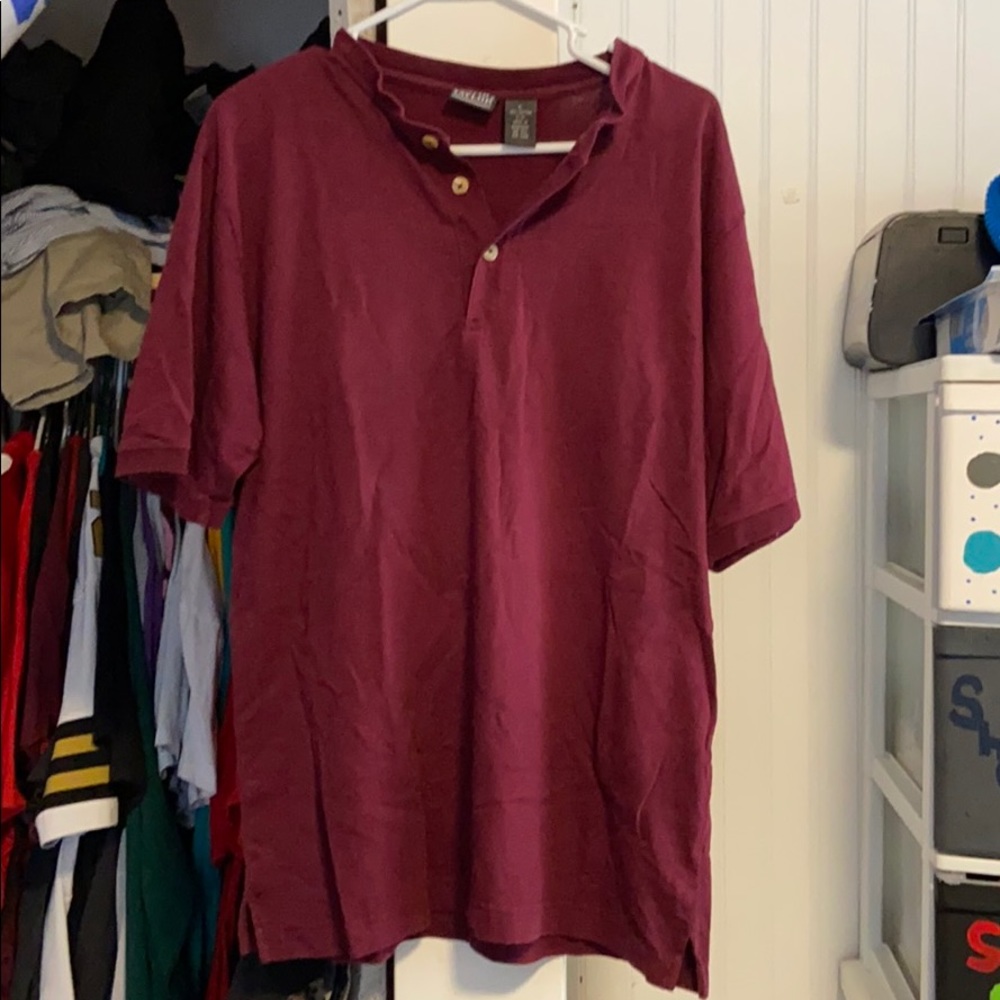 Henley style short sleeve tee
